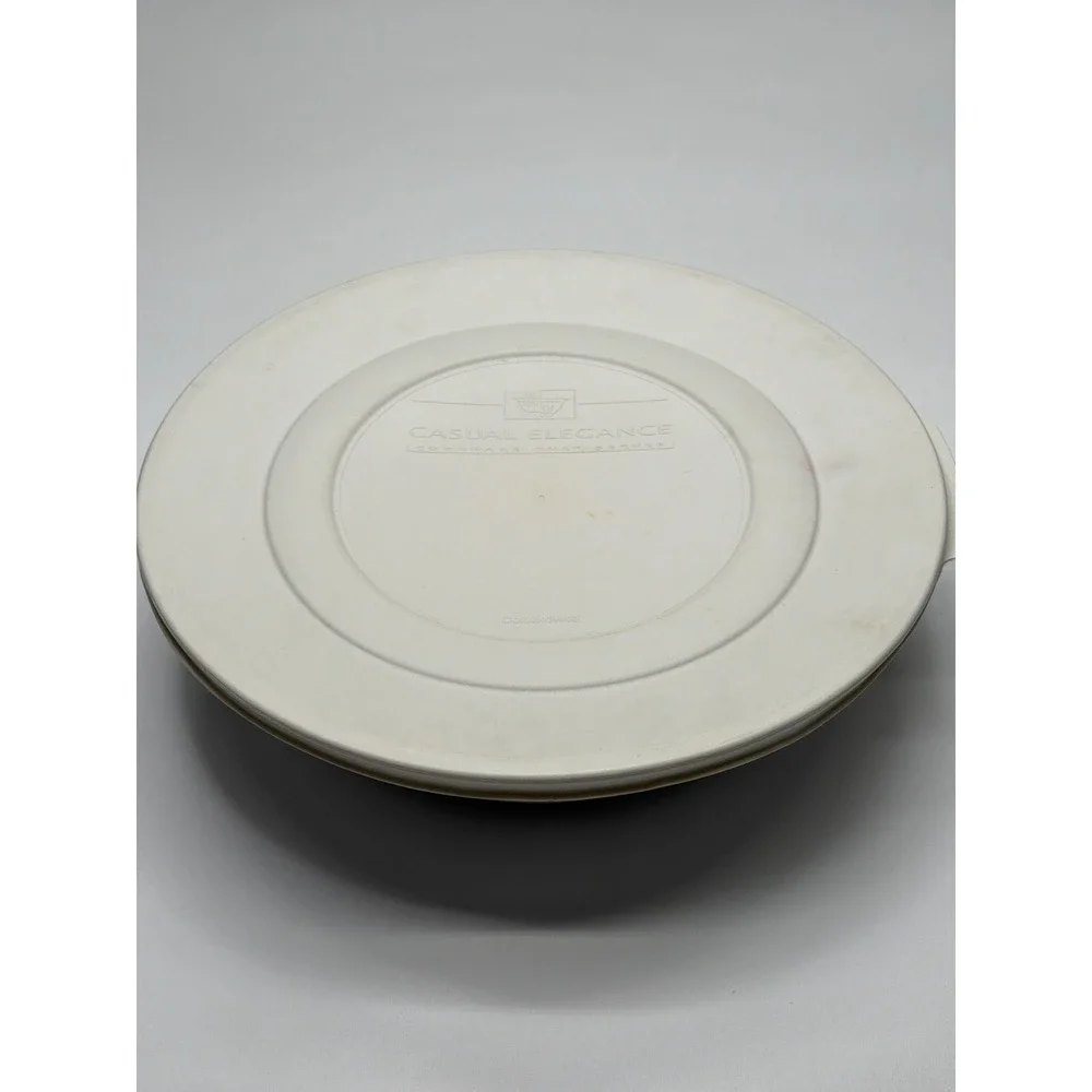 Corning Casual Elegance L-22 PC White Ceramic‎ Casserole Dish with Lid