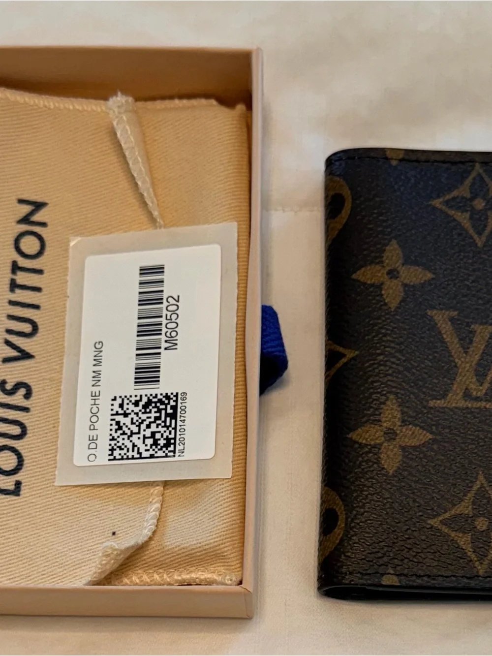 Louis Vuitton Monogram Card Holder in Dark Brown and Tan