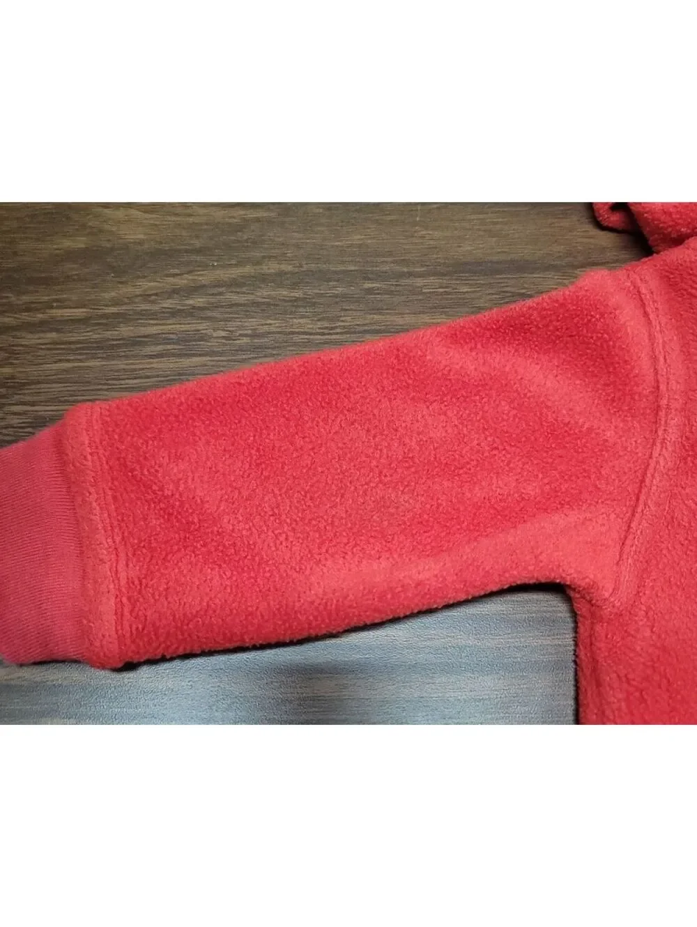 GAP Infant Red Fleece Hooded Jumpsuit