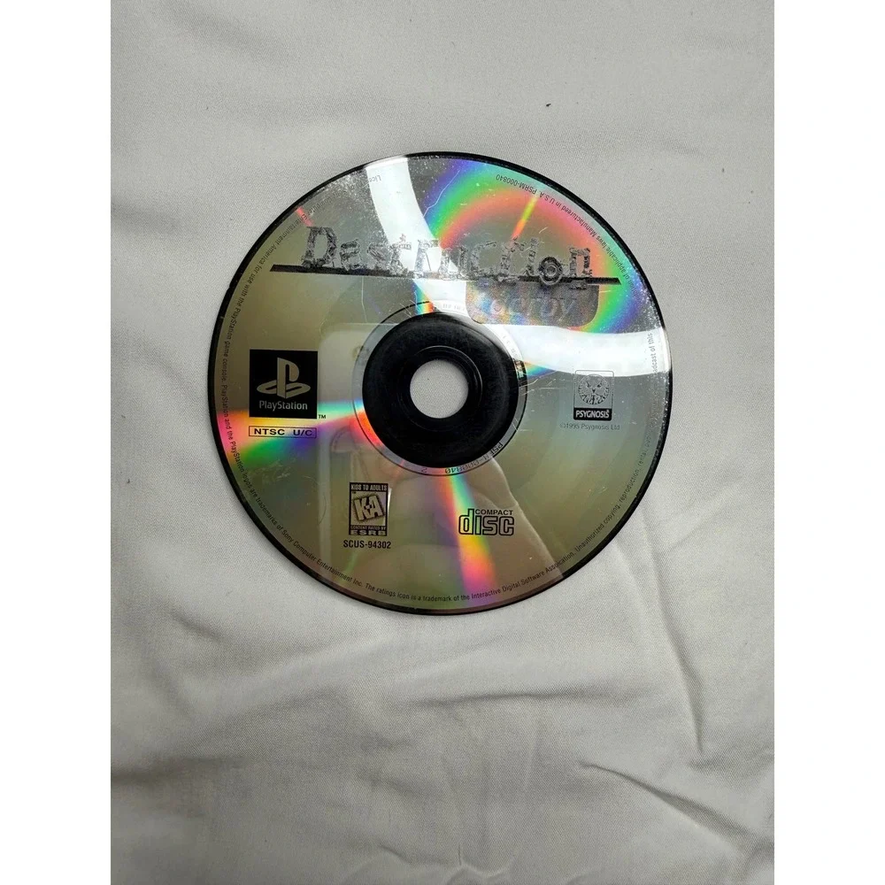 Destruction Derby Sony PlayStation PS1 1995 NTSC U/C SCUS-94302 Disc Only