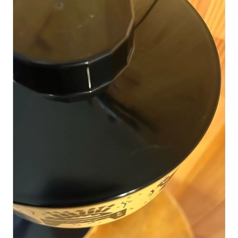 Tupperware vintage black