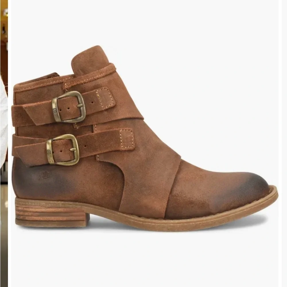 Born Moraga Brown Bootie Ankle Boots