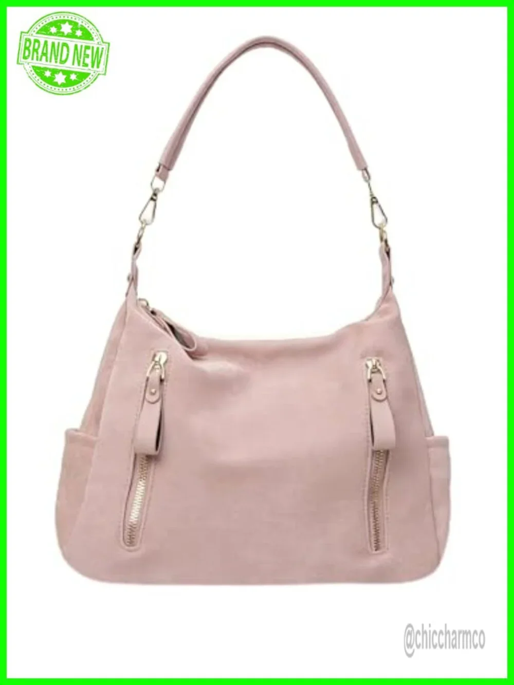 Women's Hobo Bag Large Crossbody Shoulder Handbag Multi Pockets Faux Leather