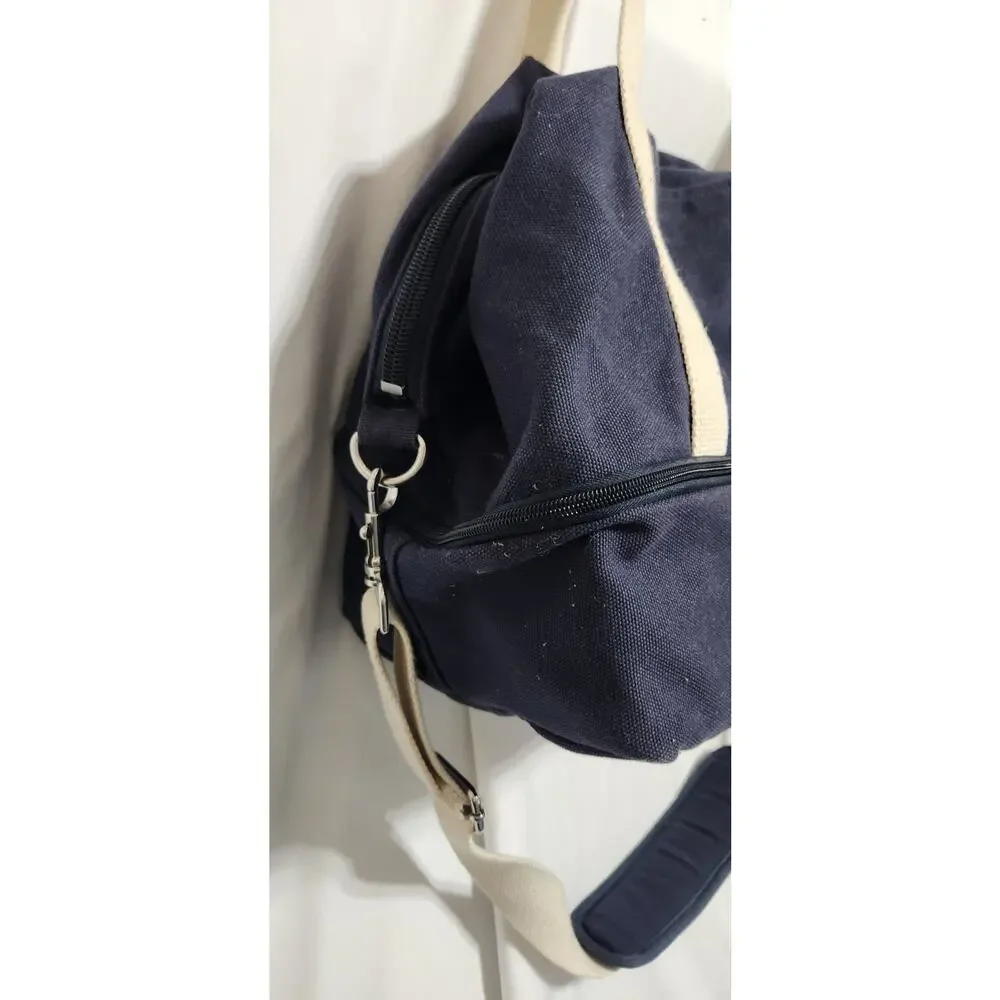 Lo & Sons Catalina Deluxe Weekender Bag Deep‎ Navy Organic Canvas Carry On
