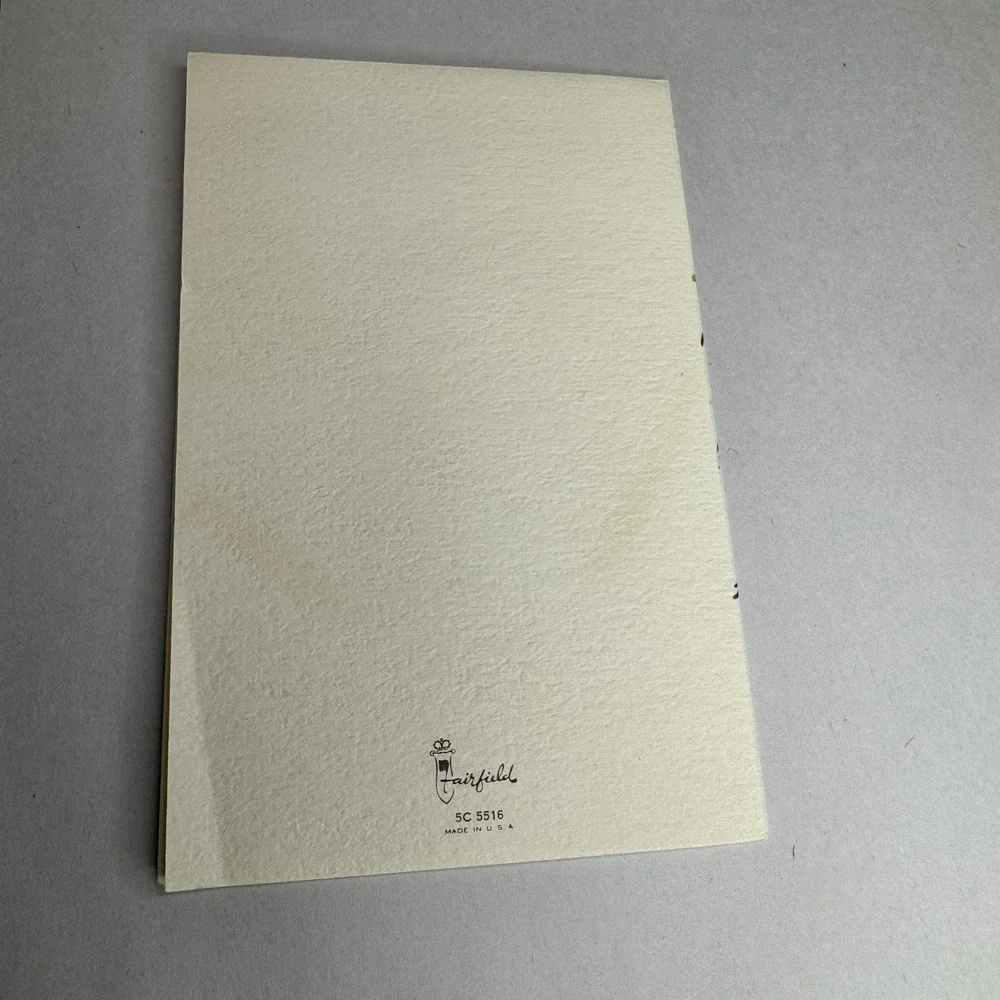 Vintage Fairfield Get‎ Well Greeting Card Pink Roses Floral Made in USA