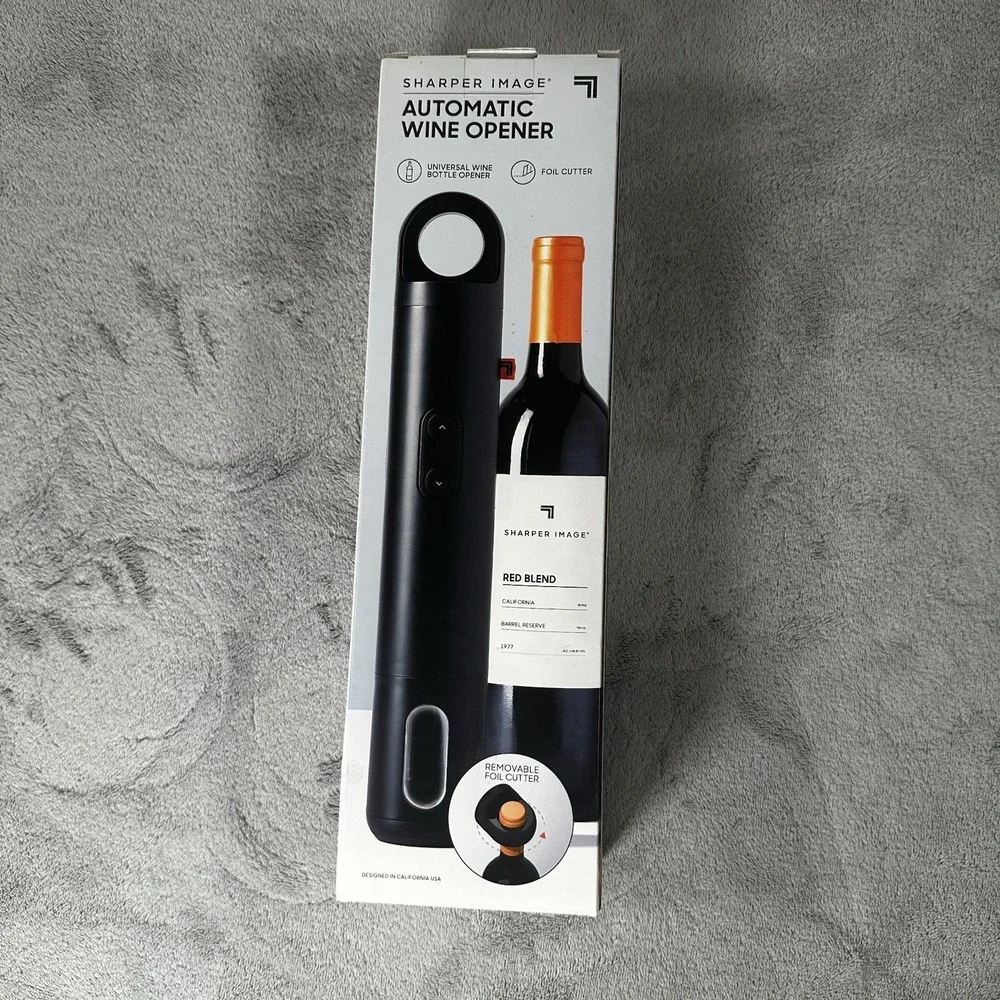 Sharper Image‎ Automatic Universal Wine Bottle Opener Foil Cutter NIB