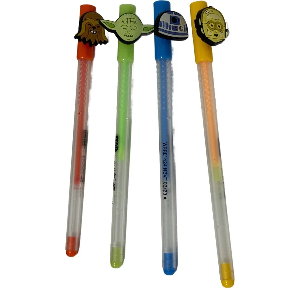 Star Wars x Yoobi Gel‎ Pens Set Chewbacca Yoda R2D2 C3PO
