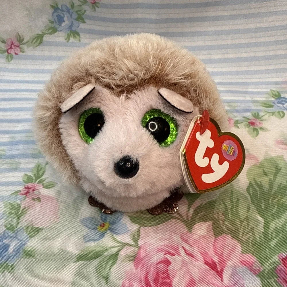 New! 2022 TY Puffies (Beanie Balls) Plush - HAZEL‎ the Hedgehog (4 Inch)