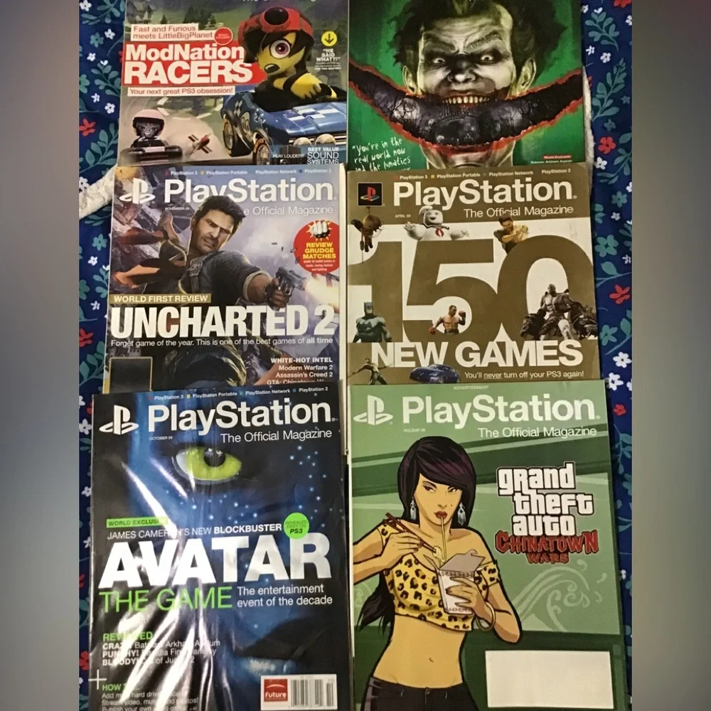 A total of eight the official PlayStation magazines Z