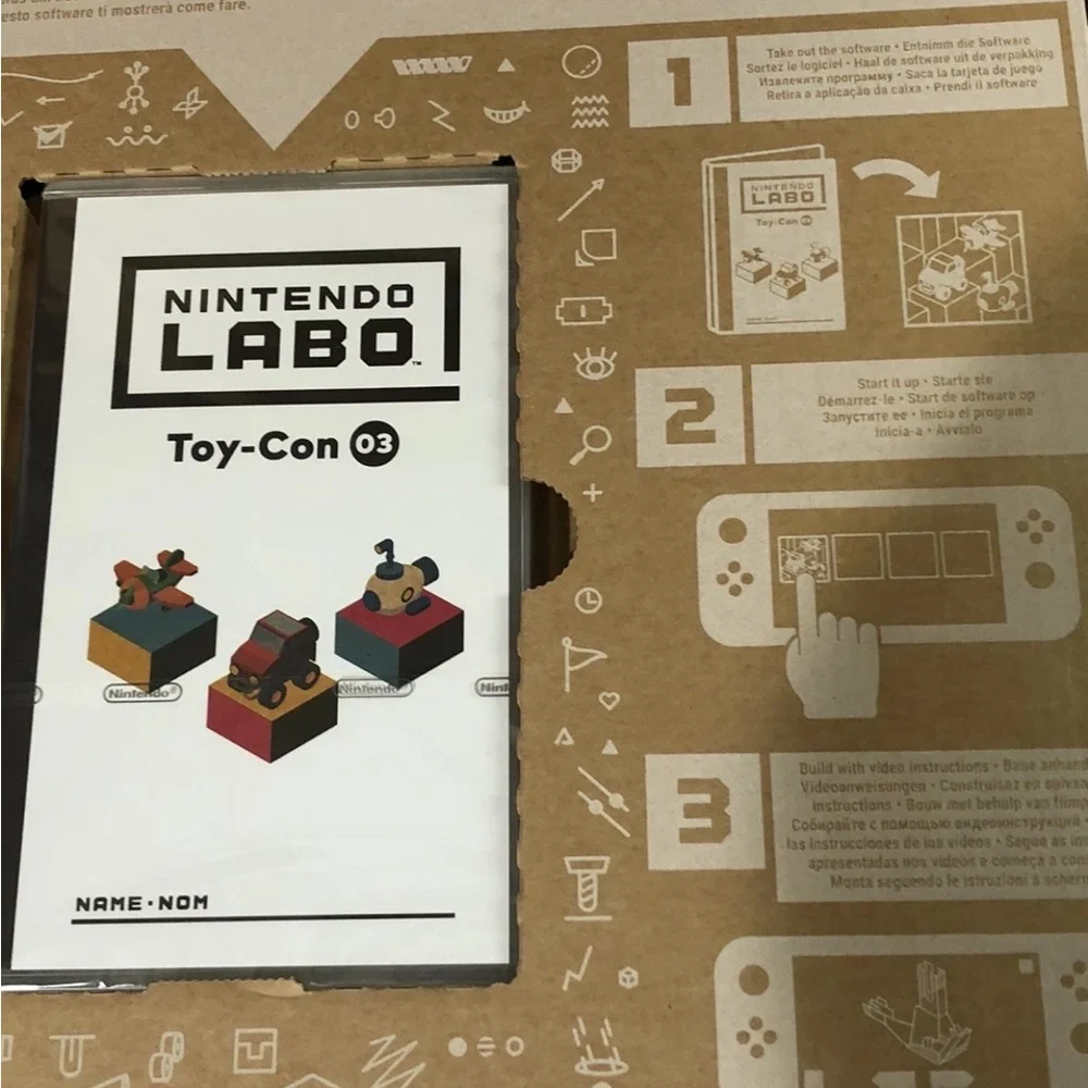 Nintendo Switch cardboard labo crafting