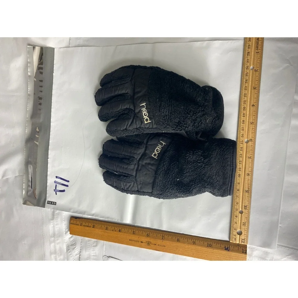 HEAD Black Insulated Fleece‎ Lined Winter Gloves Unisex Adult