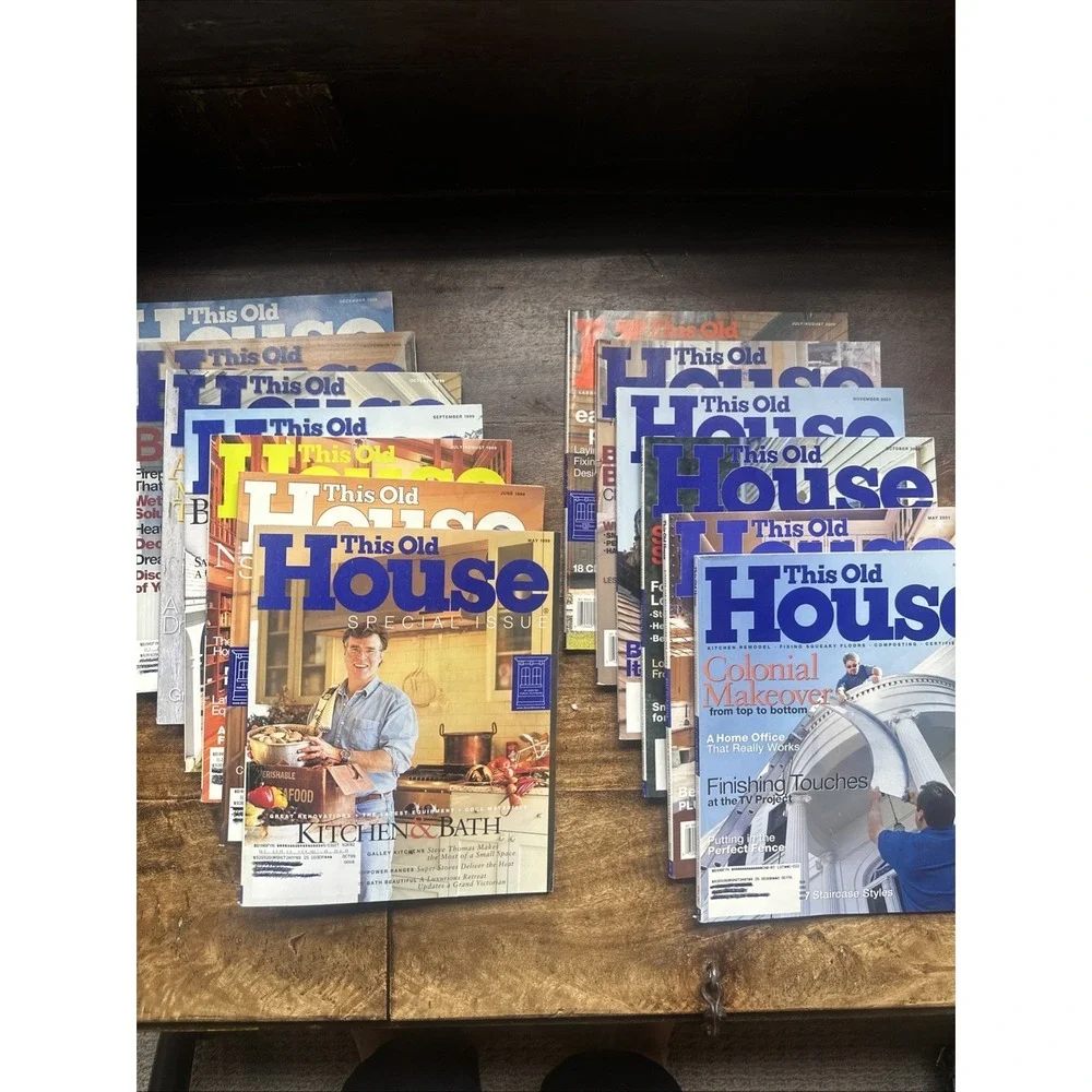 Lot of 13‎ THIS OLD HOUSE Magazines From 1999 to 2001