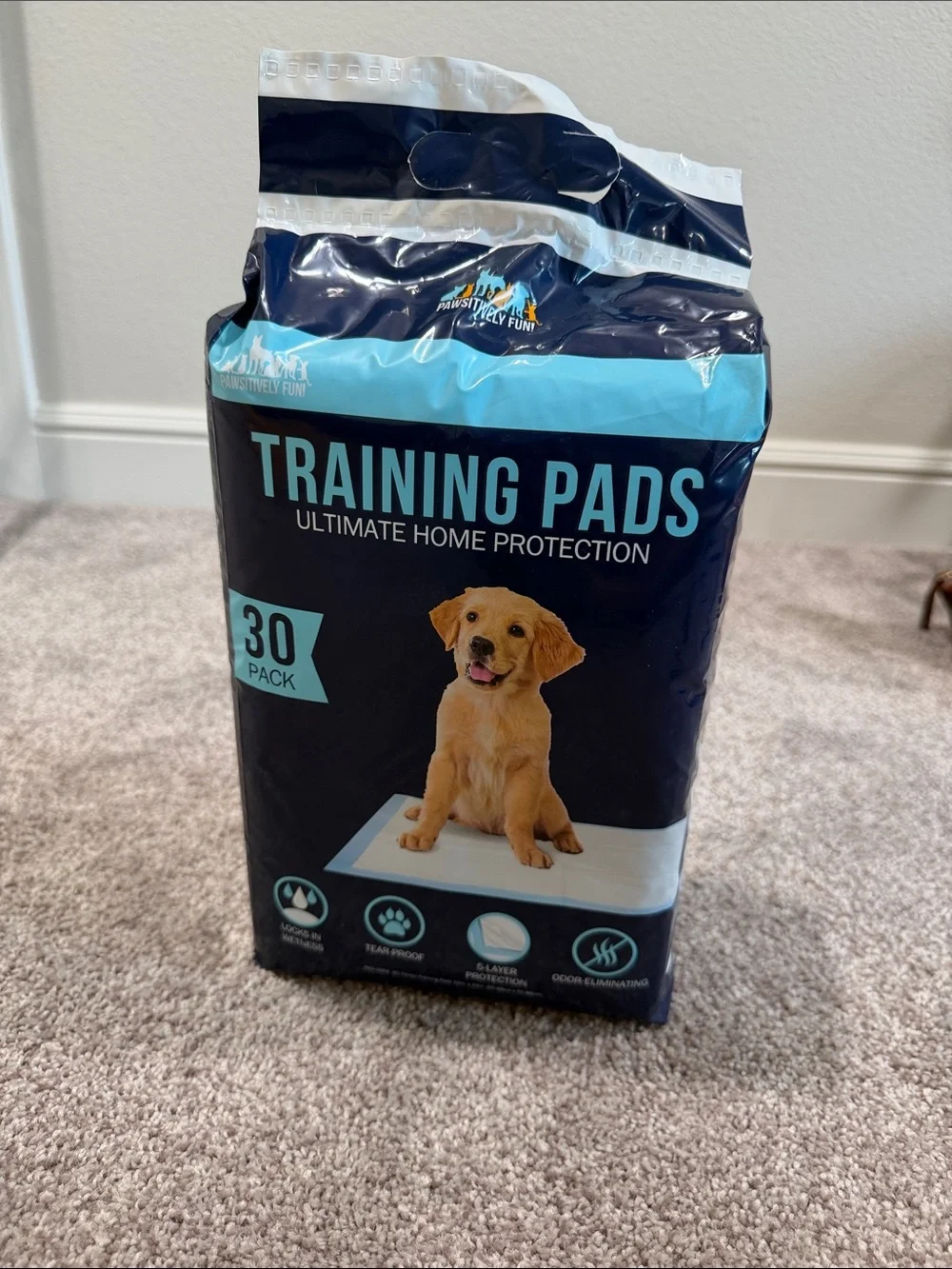 Training Pads Ultimate Home Protection - Navy Blue (30 Pack) by