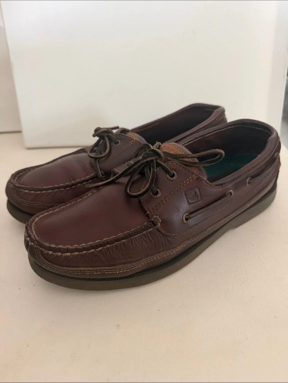 Sperry’s MAKO Leather Boat Shoes size10.5 Wide
