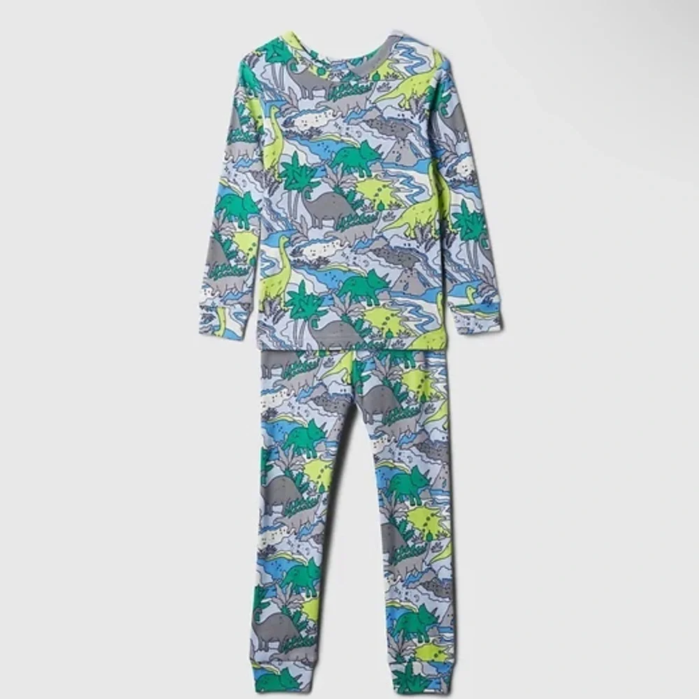 GAP Dinosaur Pajama Set - Blue and Green