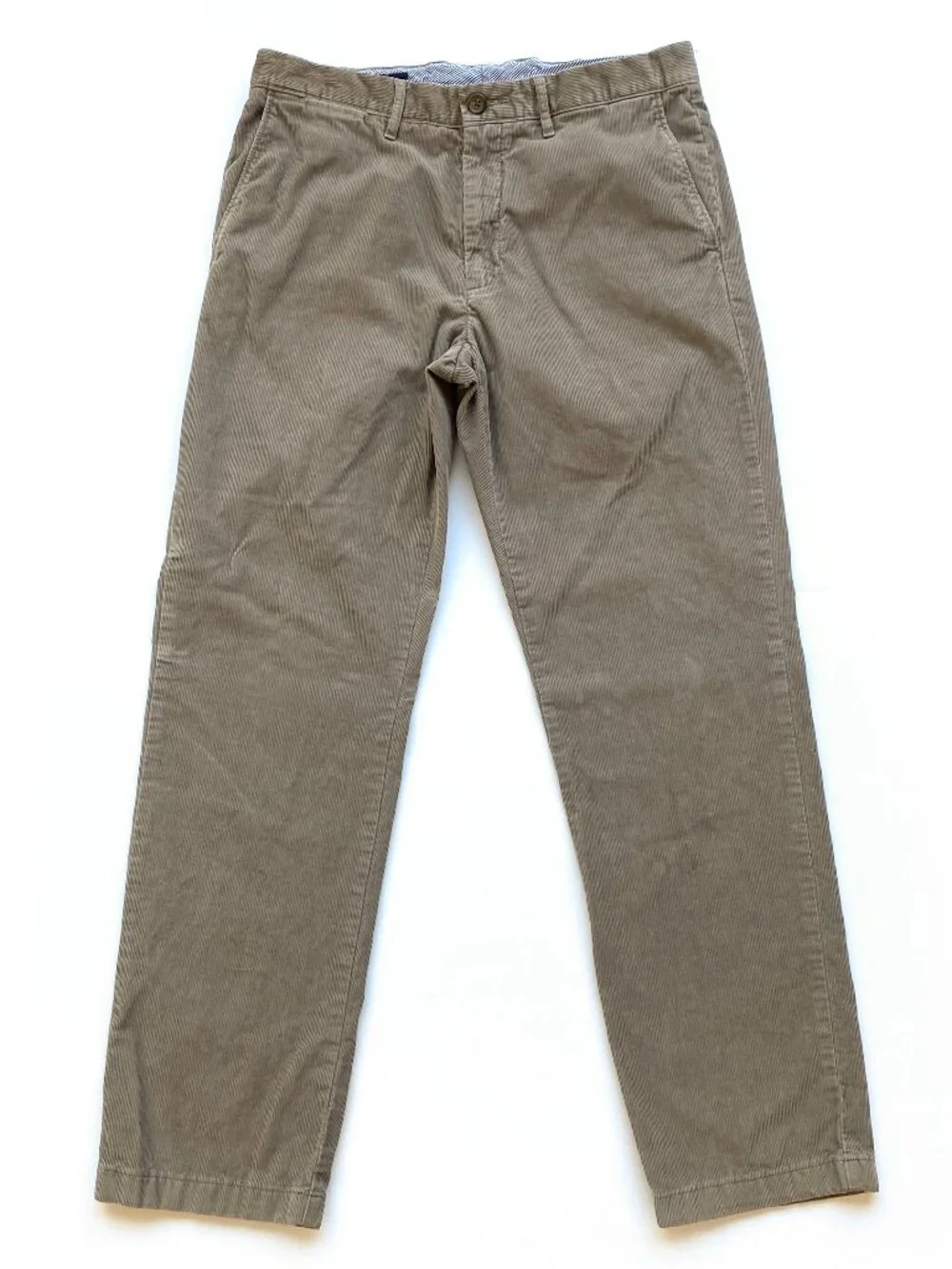 J.Crew Mens Brown Classic Fit Corduroy Pants 33x32