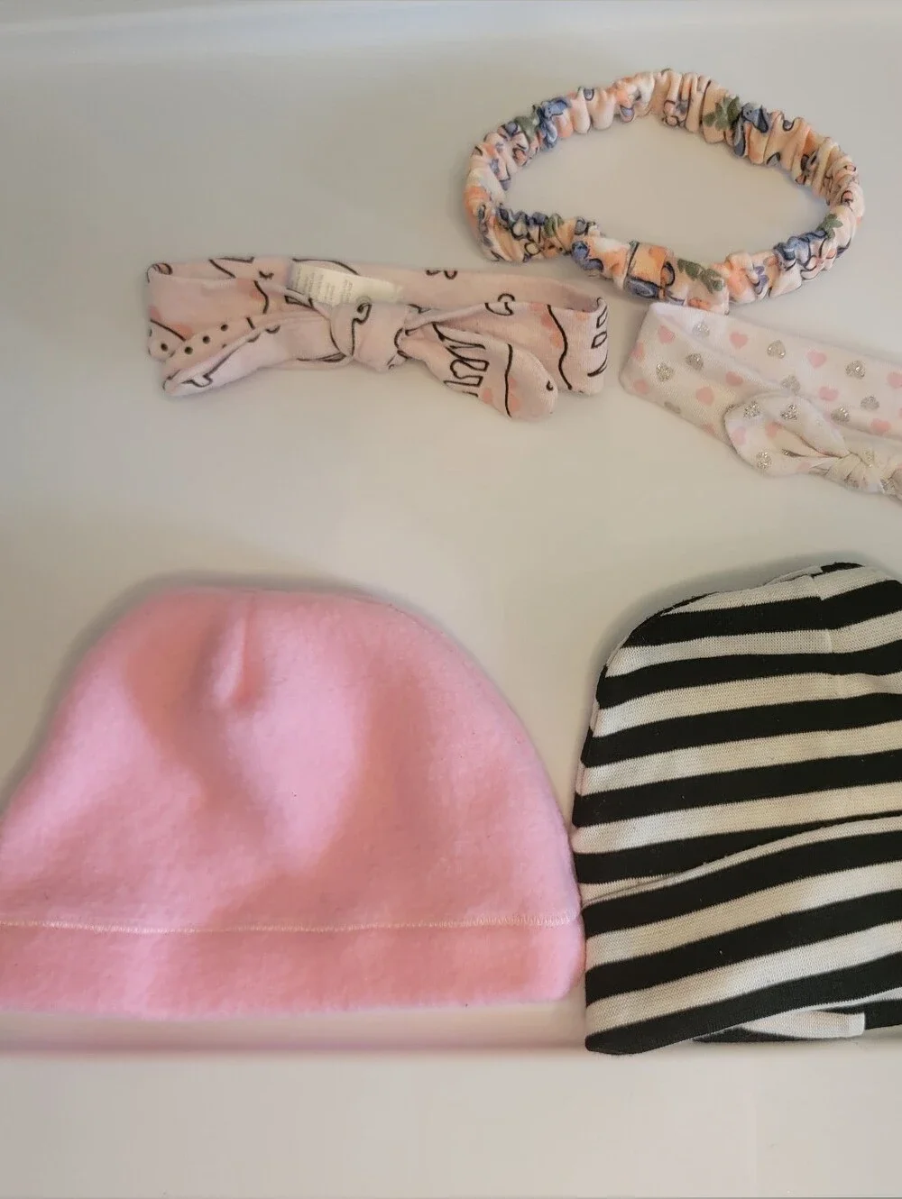 Baby Girl Hat & Headband Lot (5 pieces)