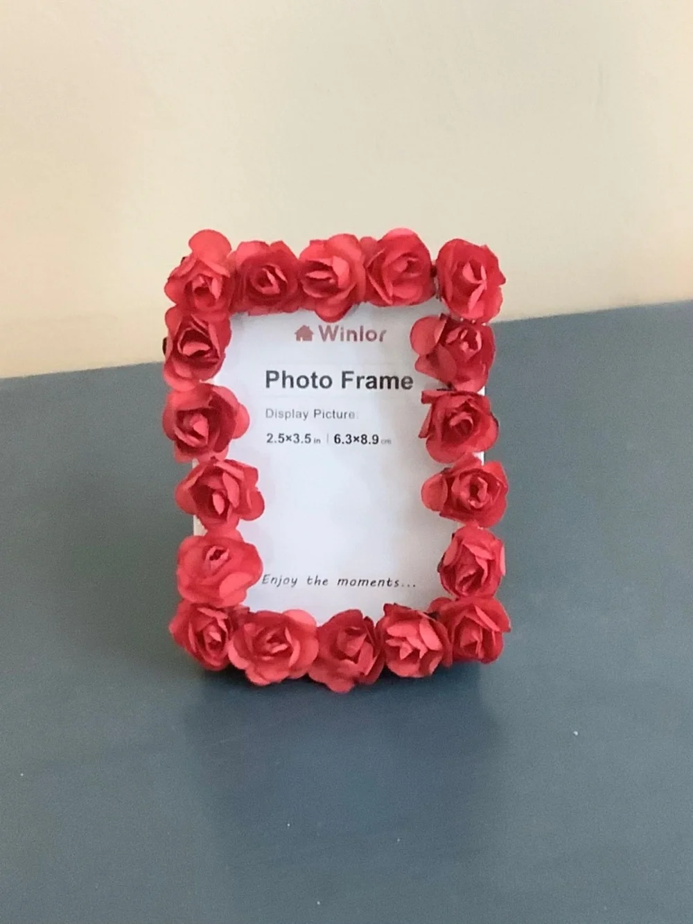 2.5” x 3.5” mini rosebud frame…you pick colors