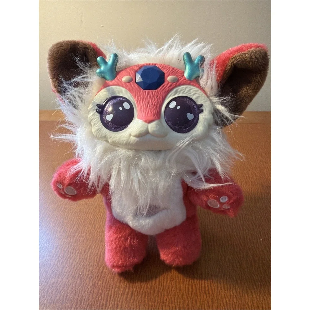 Magic Mixies Magical Misting Pet Plush Doll Color Surprise Deer‎ Red Pink Rein