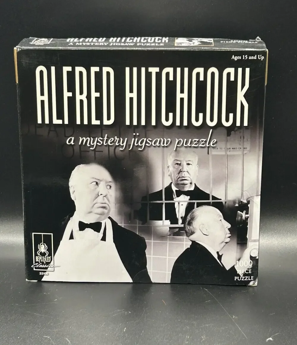 Alfred Hitchcock Mystery Jigsaw Puzzle Read Assemble Solve 1000 Pieces