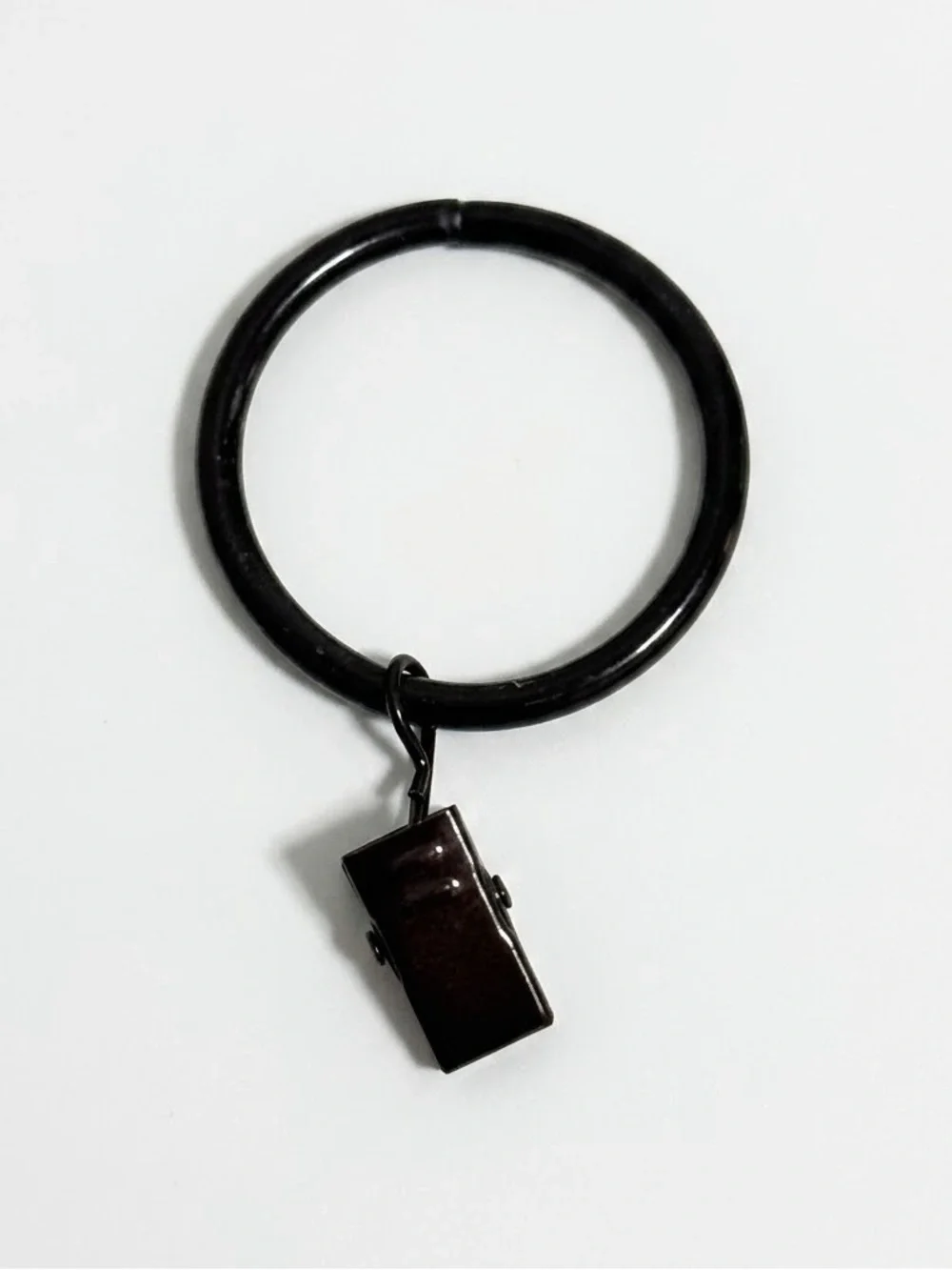 Threshold Oil Rubbed Bronze Curtain Clip Rings Set of 14 Drape Hardware Like New