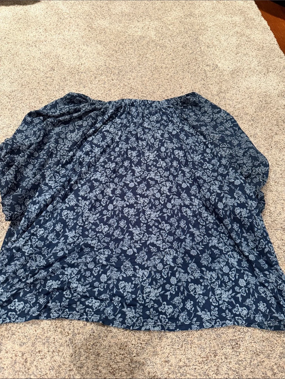 LOFT blouse navy
