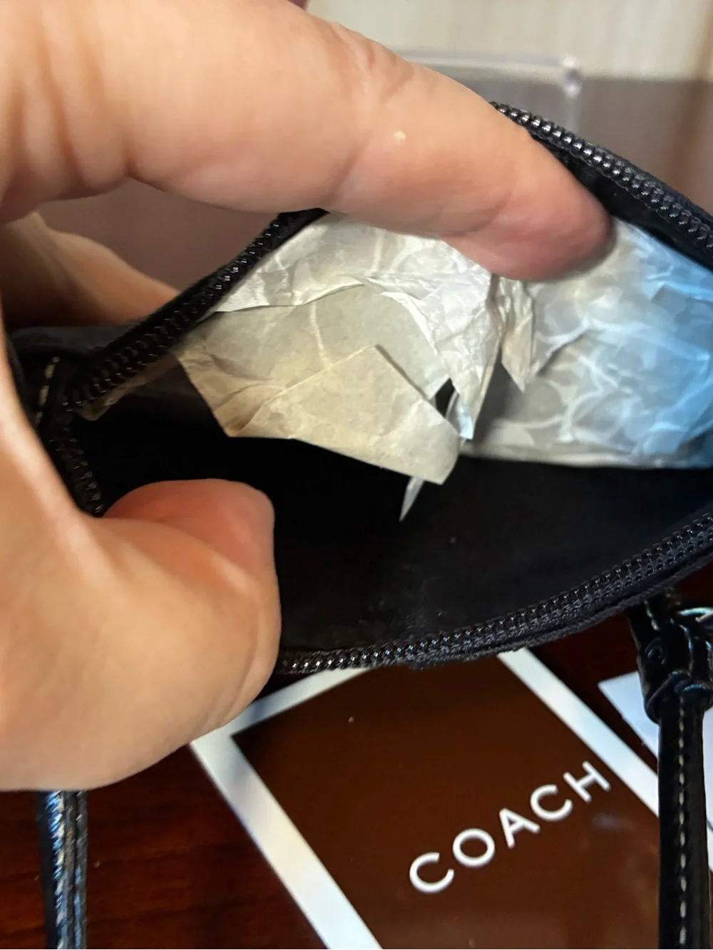 Coach compact wristlet