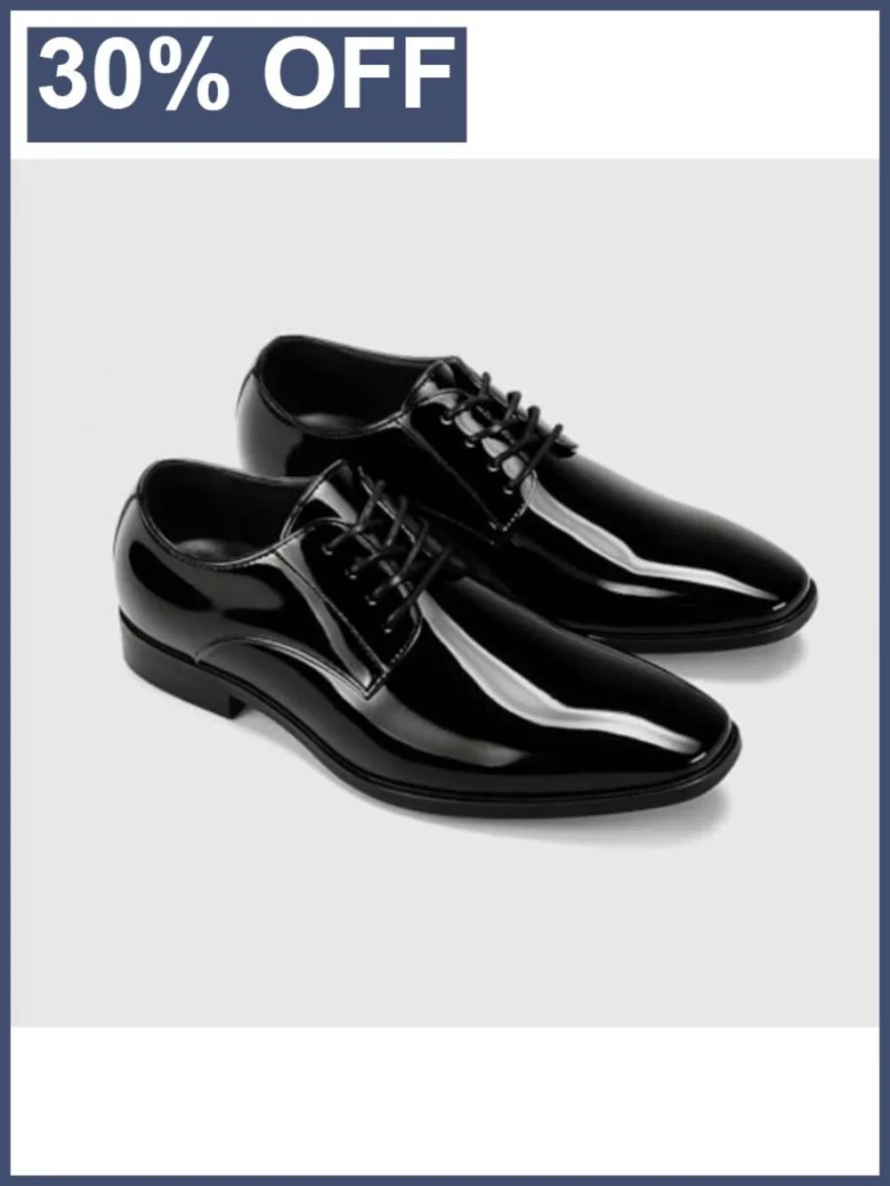 Mens Patent Leather Oxford Dress Shoes Formal Wedding Tuxedo Lace-Up