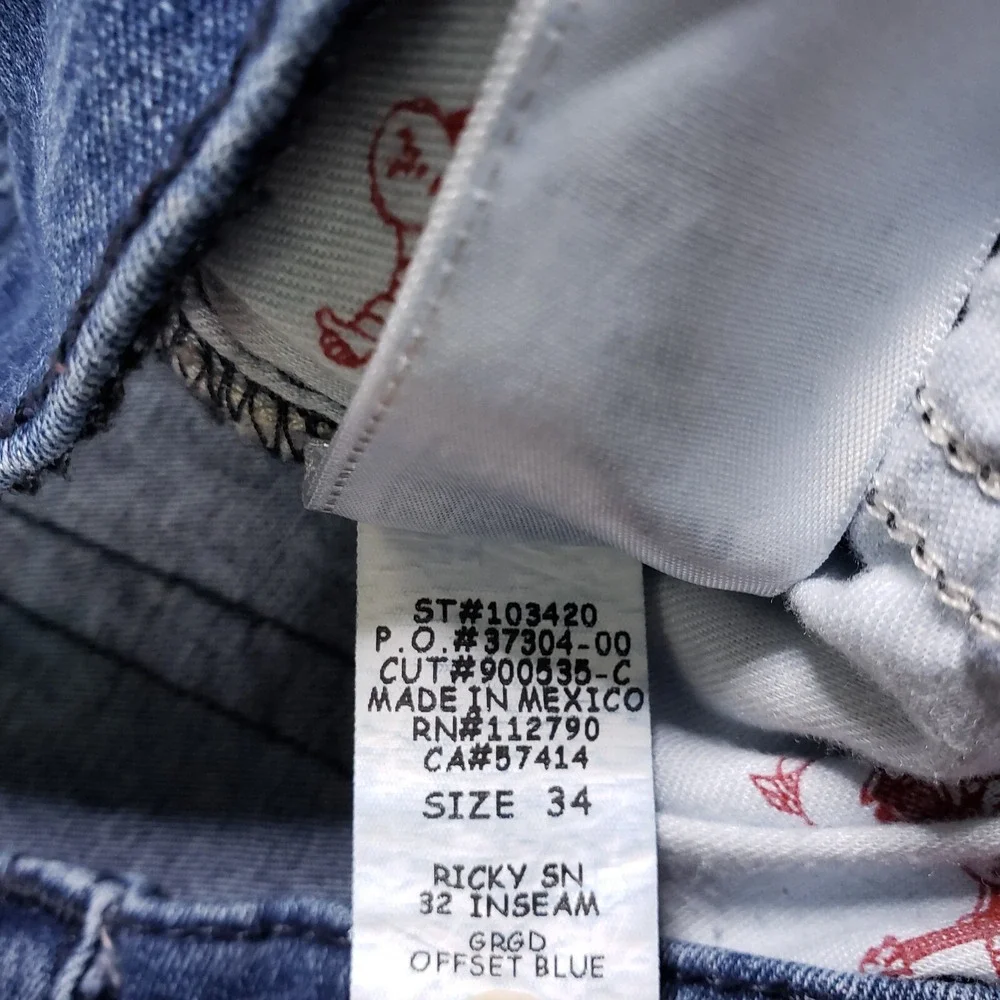 True Religion measurements back be