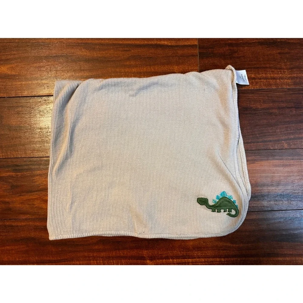 Dinosaur Thermal Baby Blanket Lullaby Brand READ CONDITION RARE 100% Cotton 2020