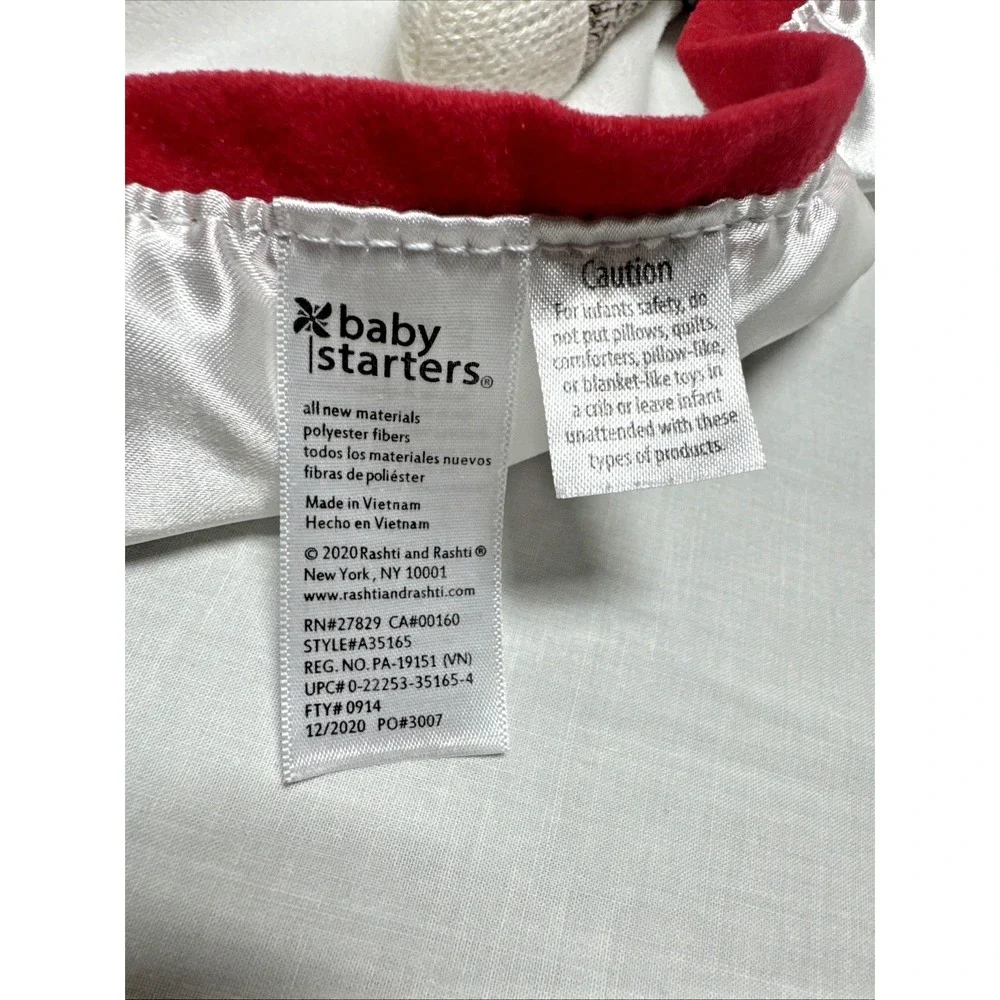 Baby Starters Security Plush Blanket Lovey Sock Monkey Dream Big Little One