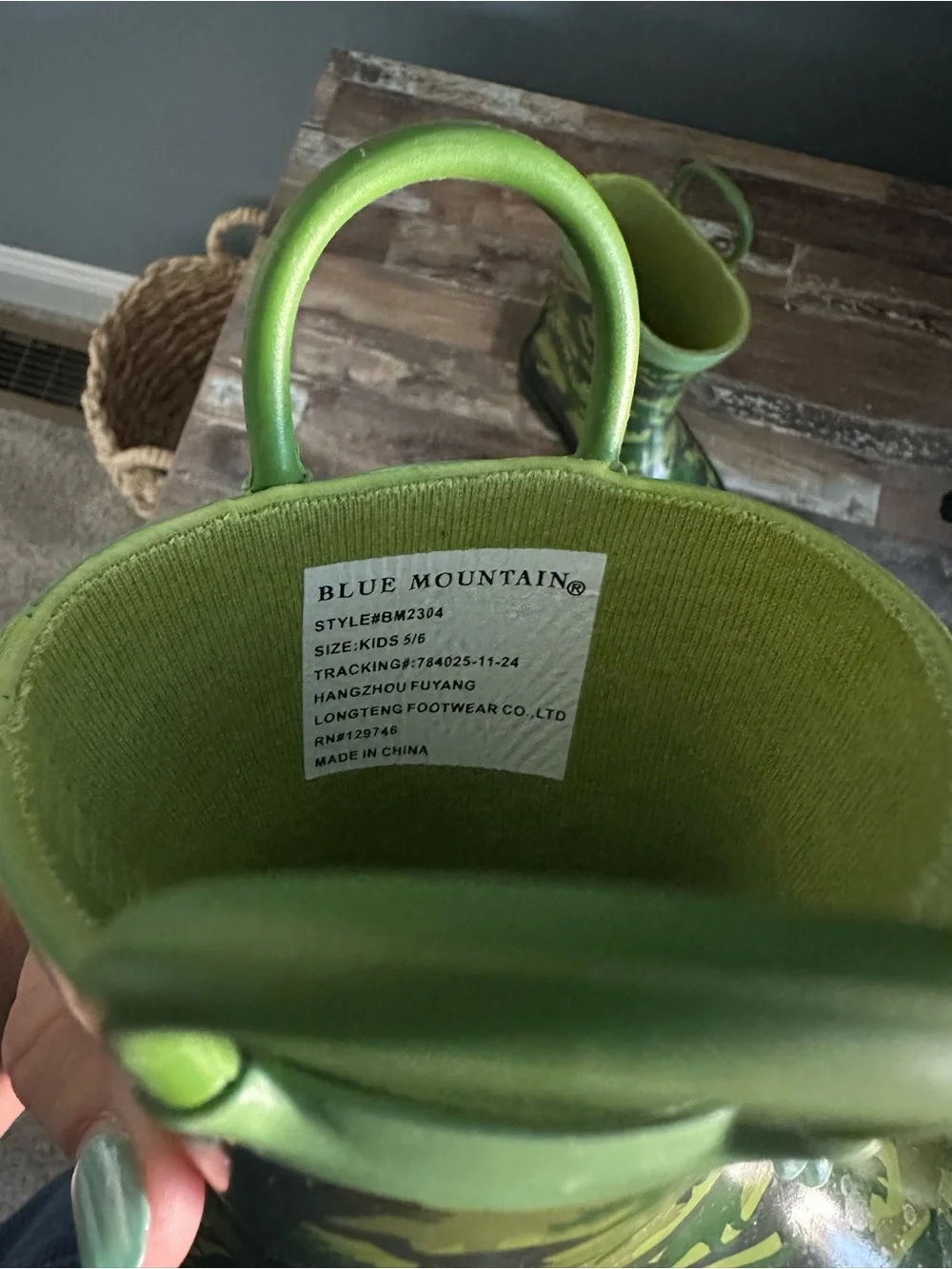Blue Mountain waterproof green
