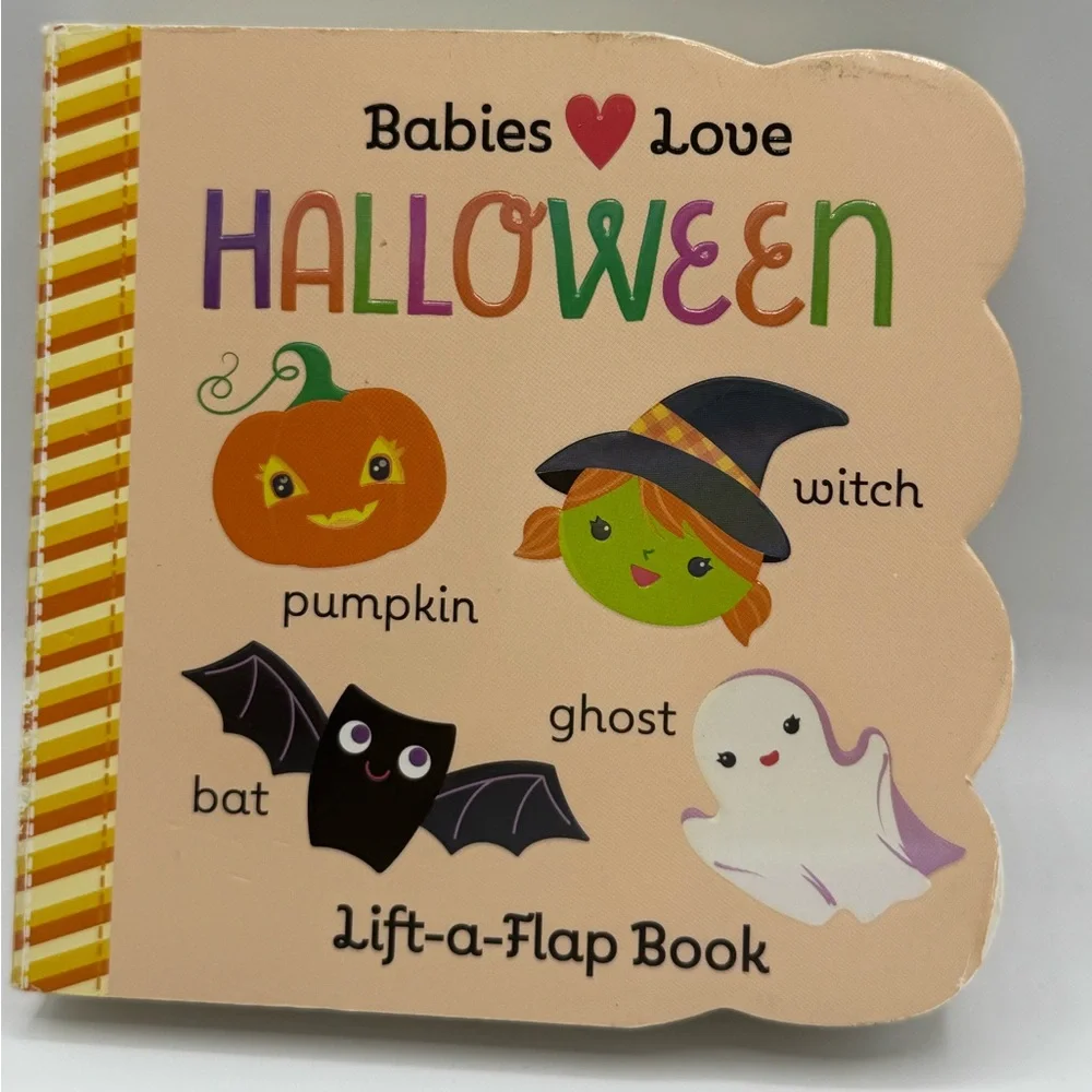 Orange and Black Learning Toy with Halloween Theme