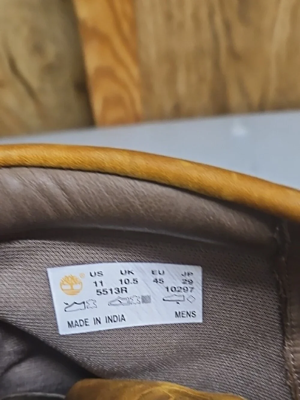 Timberland Tan Leather Lace-Up Work Boots