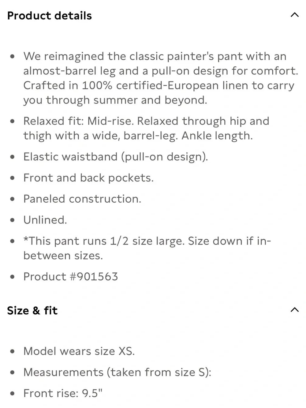 Banana Republic product info