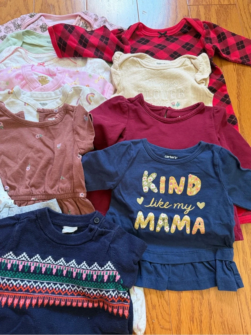 Carters pink navy