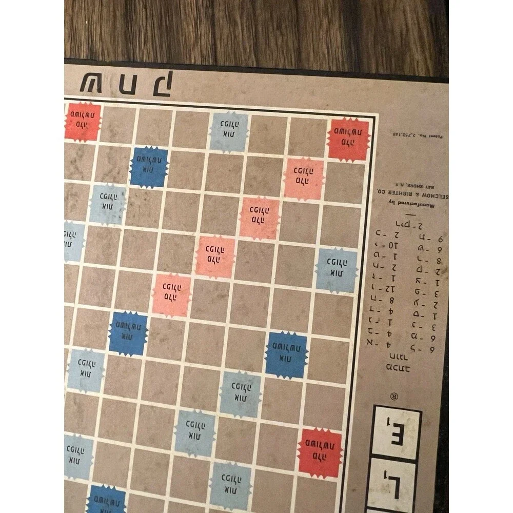 Selchow & Righter Co. vintage scrabble