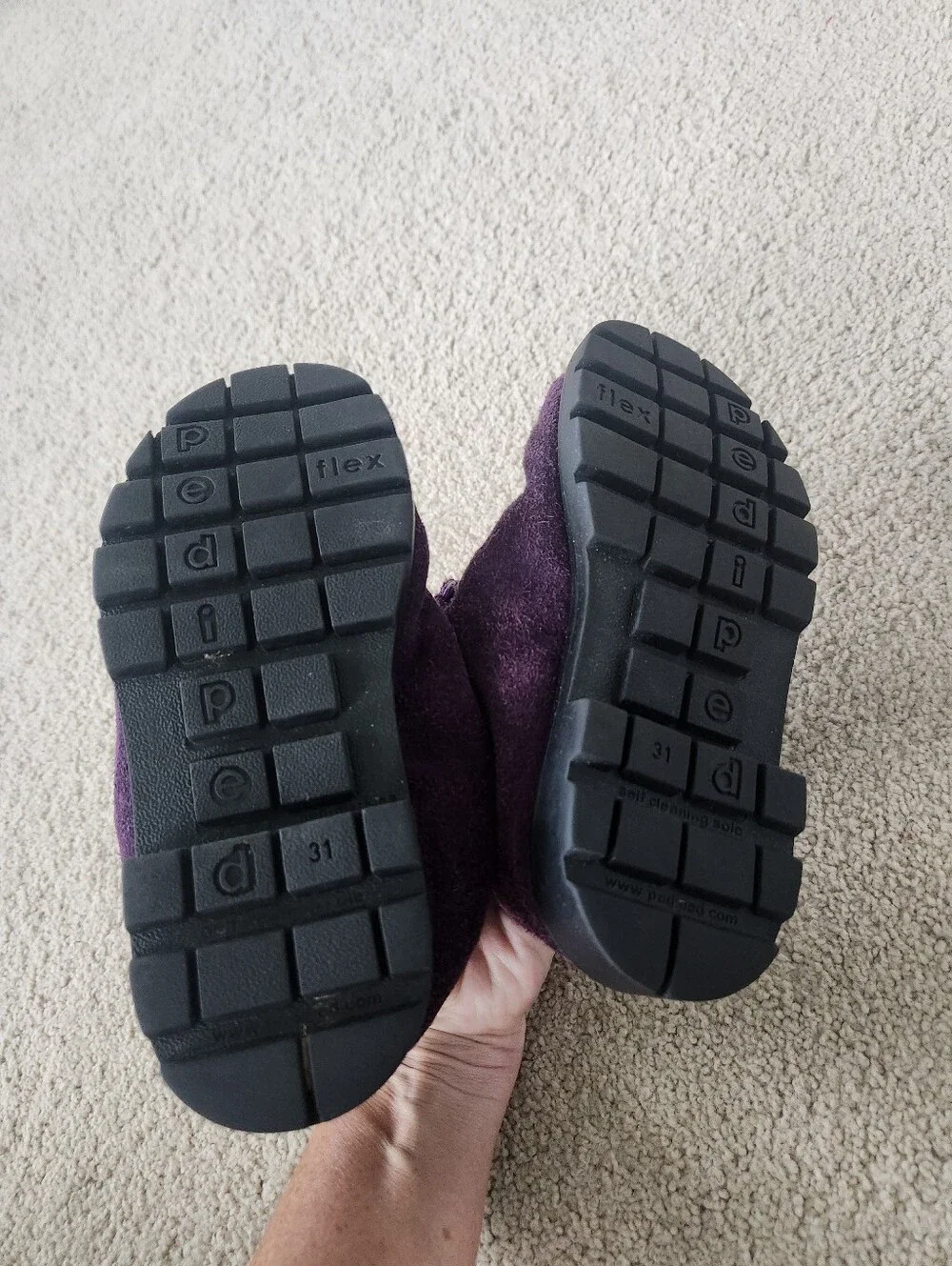 pediped purple suede