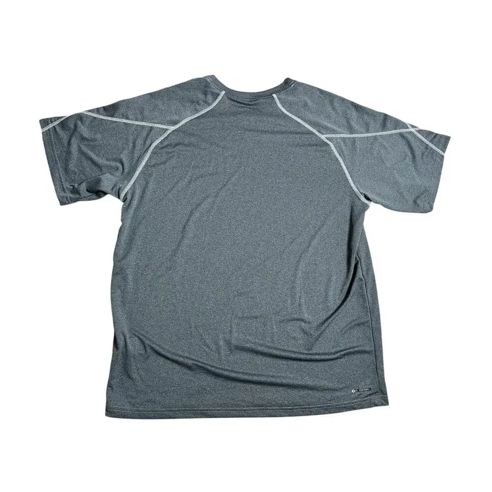 The North Face Shirt Mens L Gray Polyester Moisture Wicking Quick Dry Logo