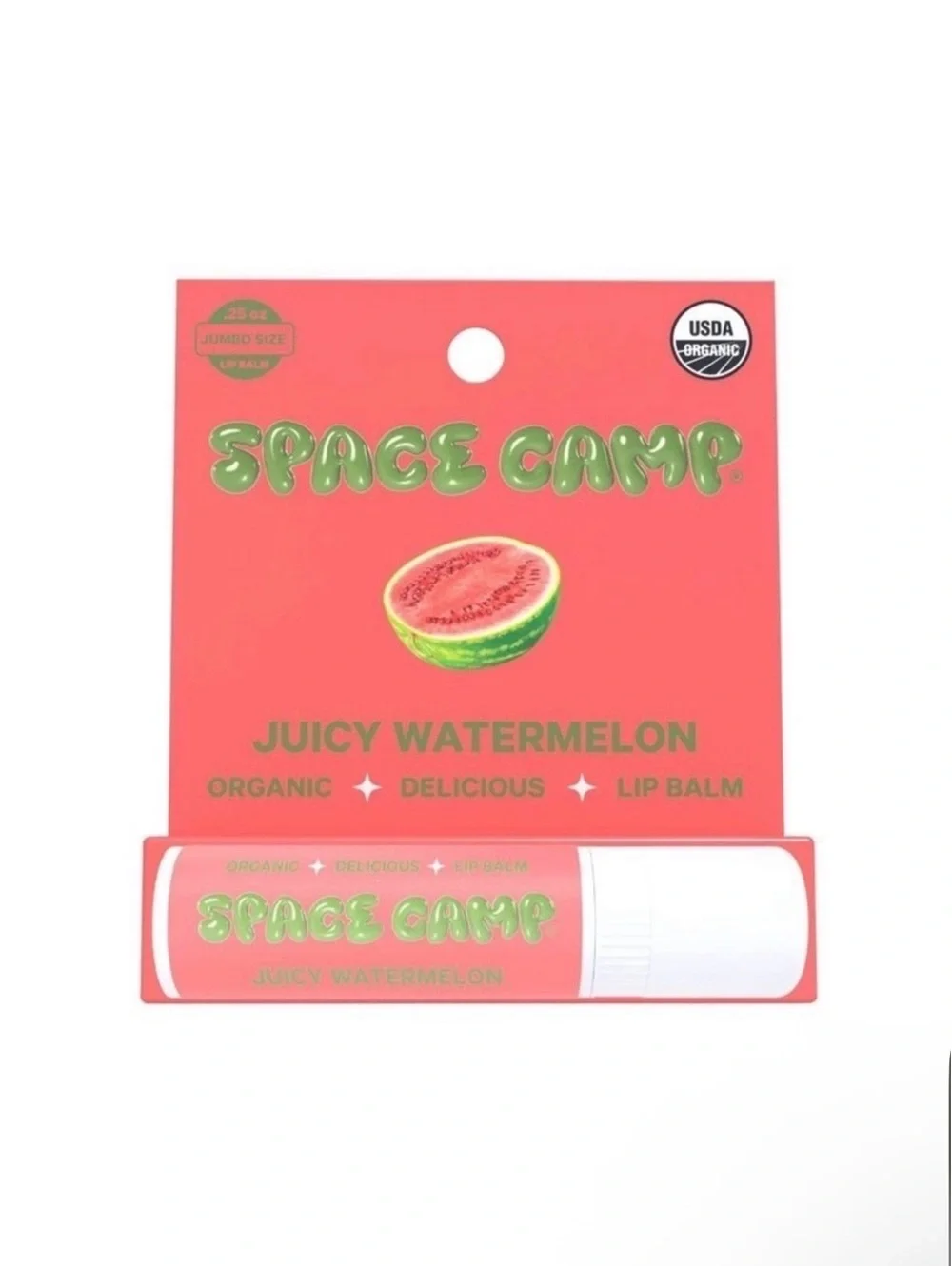 Space Camp Juicy Watermelon Organic Lip Balm NEW