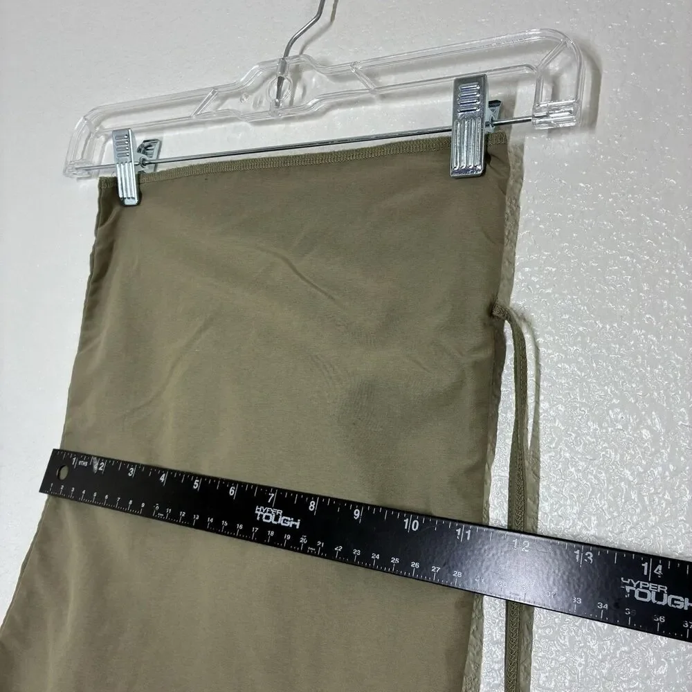 Patagonia Nylon Drawstring Shoe Bag Stuff Sack Khaki Travel Pouch Organizer
