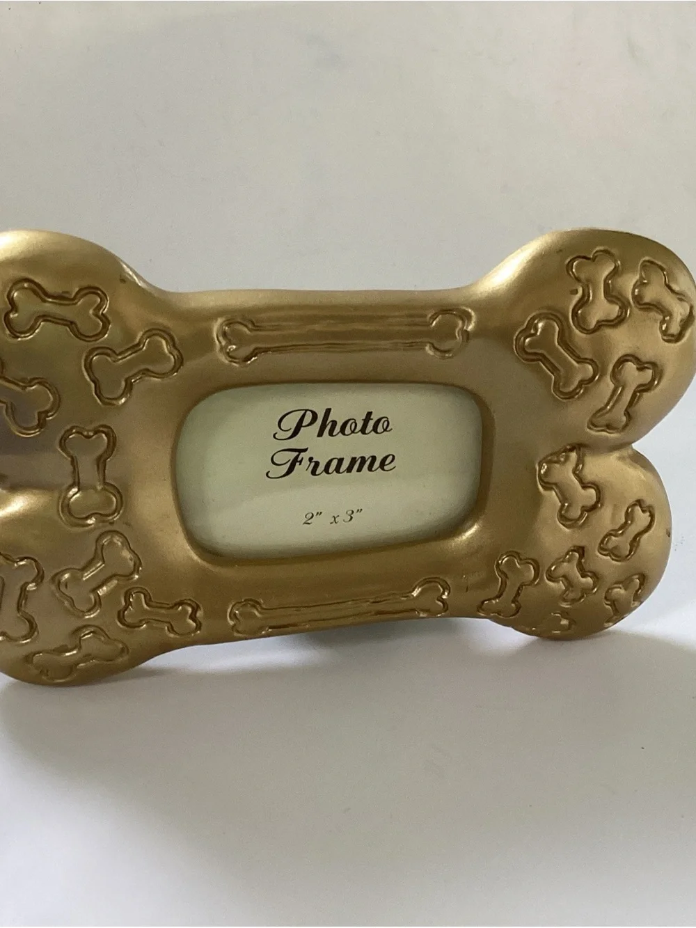 Resin Gold Bone-Shaped Photo Frame - 2