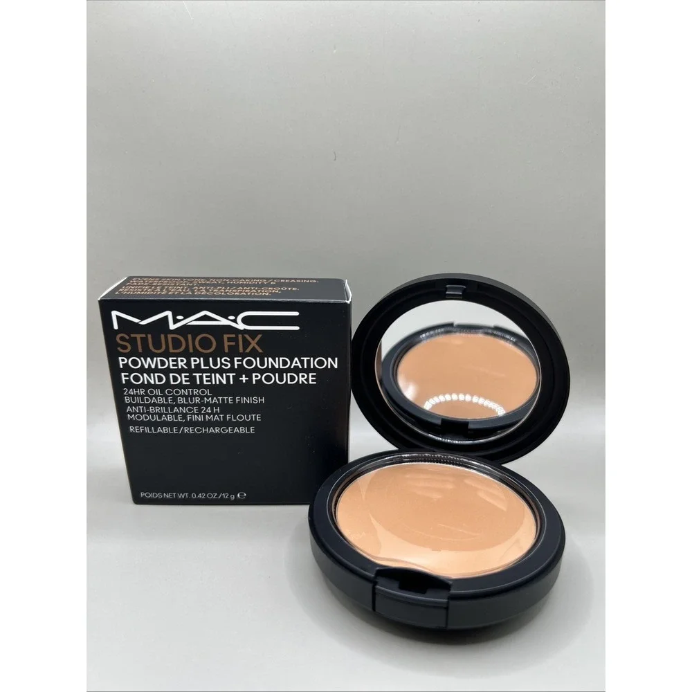 Mac Studio Fix Powder Plus Foundation 24HR Oil Control Nw40 NEW FORMULA 0.42oz