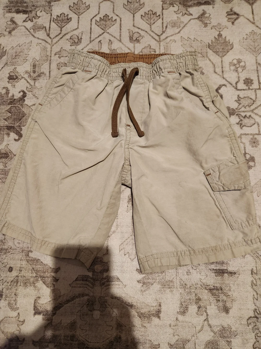 Old Navy Boys  Light Beige Cargo Drawstring Shorts