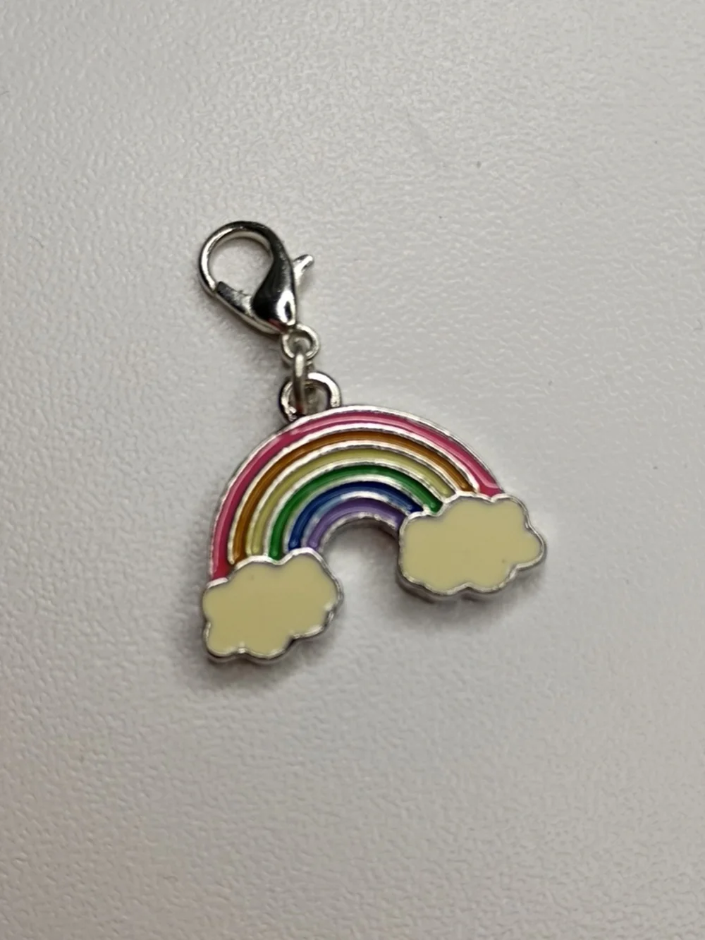 Rainbow Cloud Charm Clip-On for Kids - Multicolor