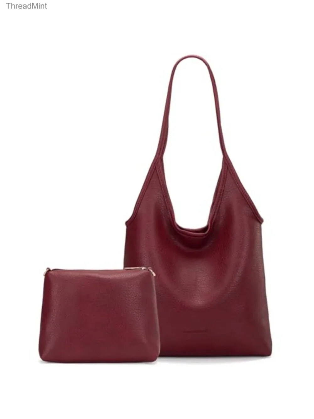 Slouchy Hobo Bag Soft Vegan Leather Shoulder Purse Women's Handbag