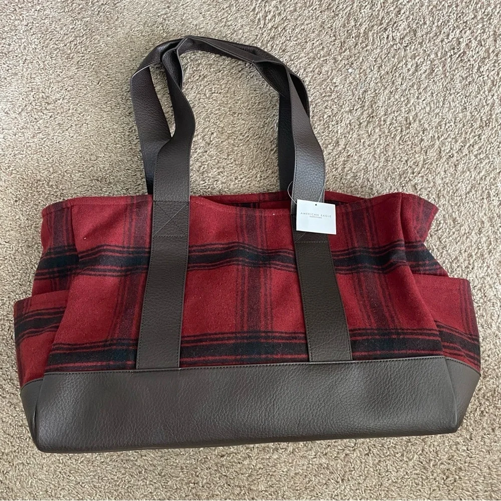 American Eagle Outfitters red plaid