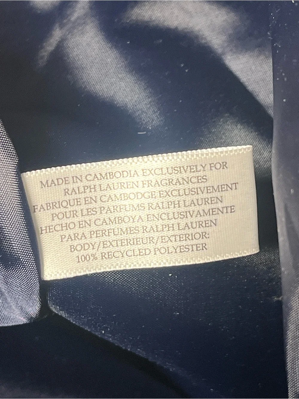 Polo Ralph Lauren navy canvas