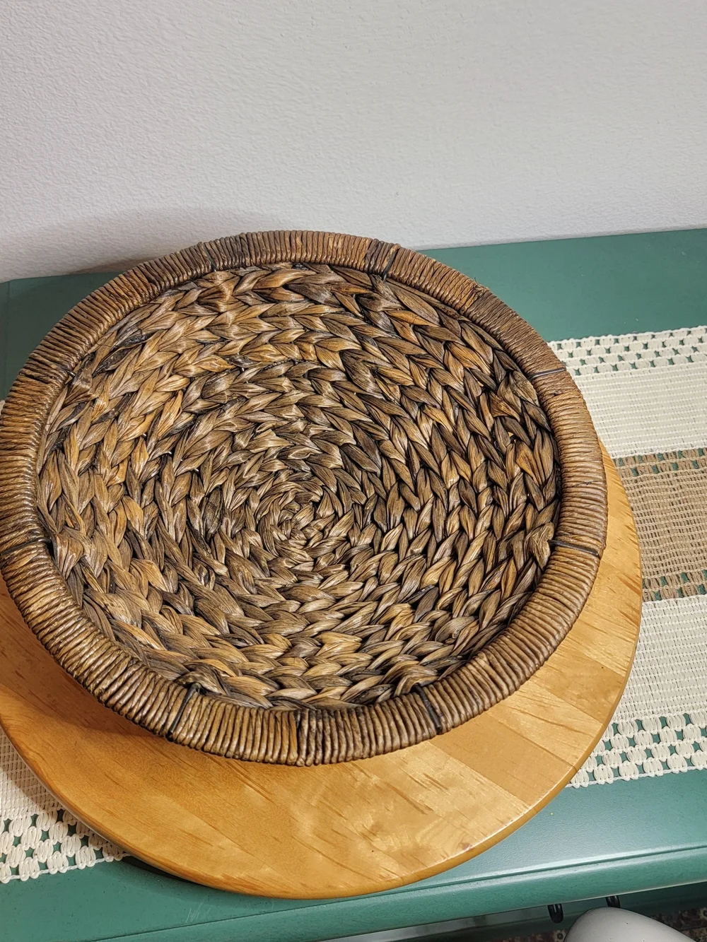 Source Unknown round handwoven