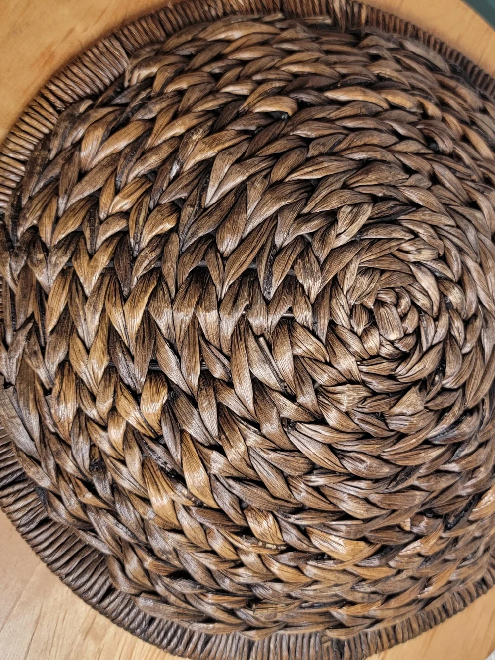 Source Unknown round handwoven